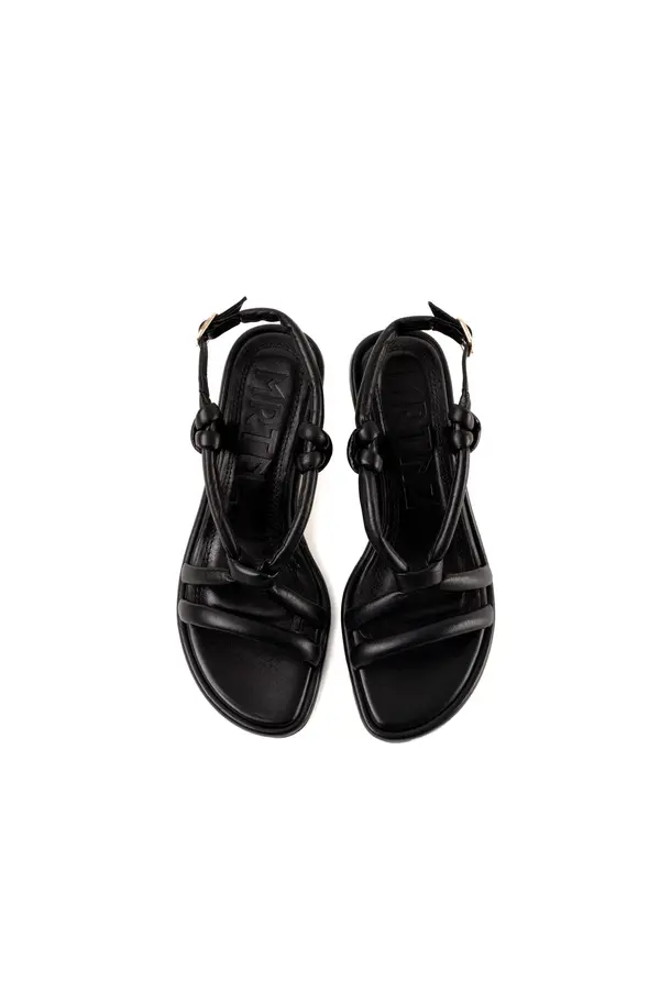 Strappy Kitten-heel Sandals with Knot Detailing 2 Image