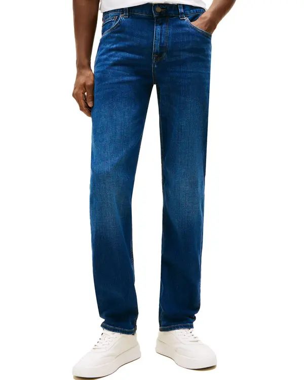Straight Cut Denton Jeans 2 Image