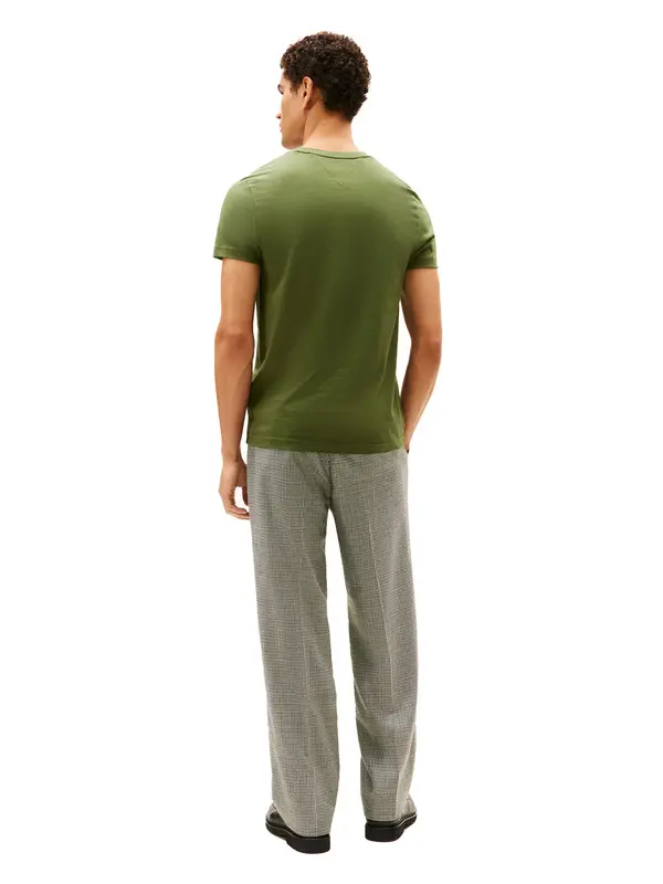 Logo Embroidery Slim Fit T-Shirt 3 Image