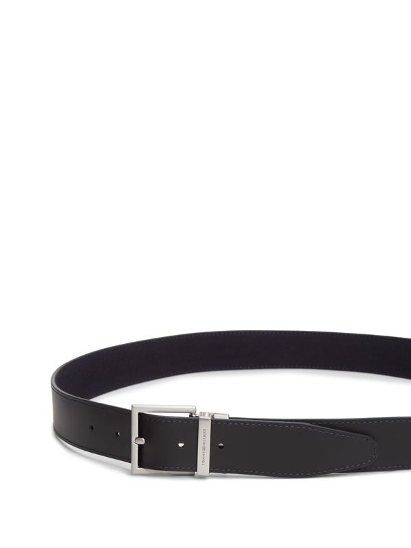 Reversible Square Buckle Leather Belt 1 Image