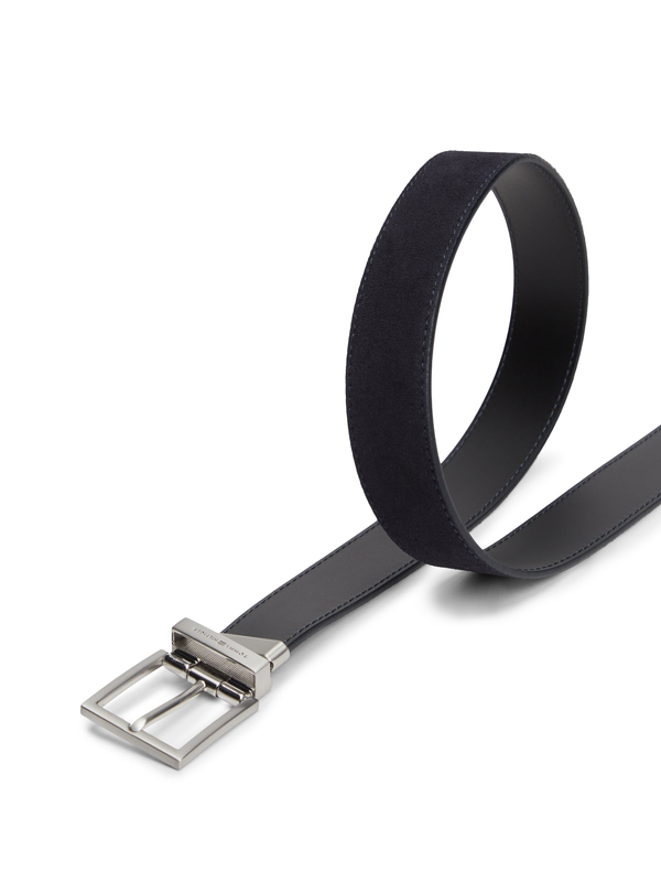 Reversible Square Buckle Leather Belt 5 Image