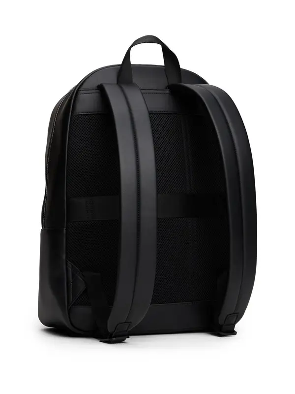 Hilfiger Flag Ribbed Pocket Dome Leather Backpack 1 Image