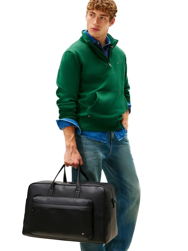 Hilfiger Flag Ribbed Pocket Duffel Bag 2 Image