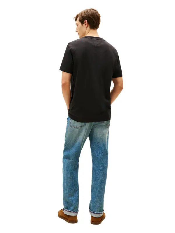 Textured Logo Crew Neck T-Shirt 3 Image