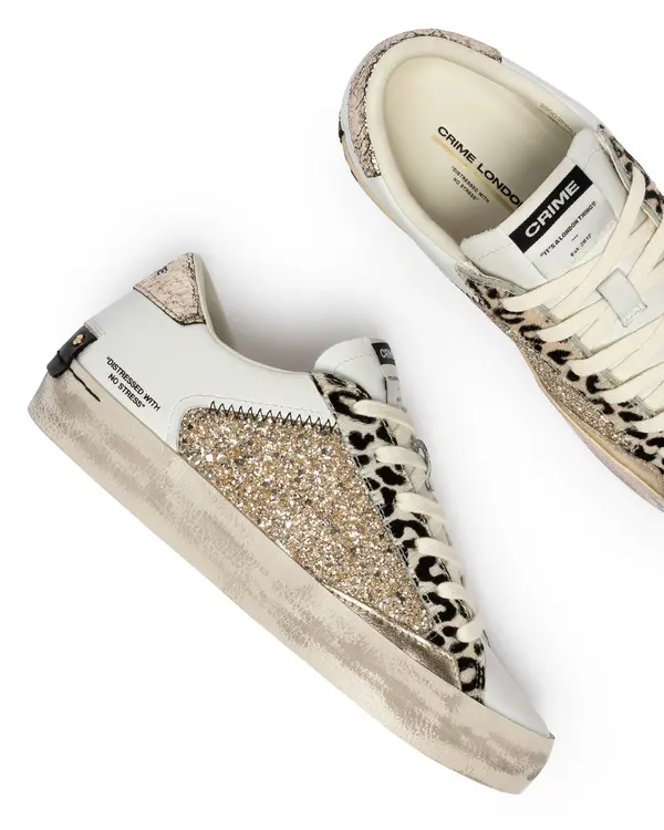 Distressed Glitter Sneakers 3 Image