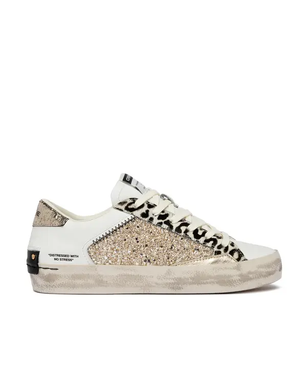 Distressed Glitter Sneakers 4 Image