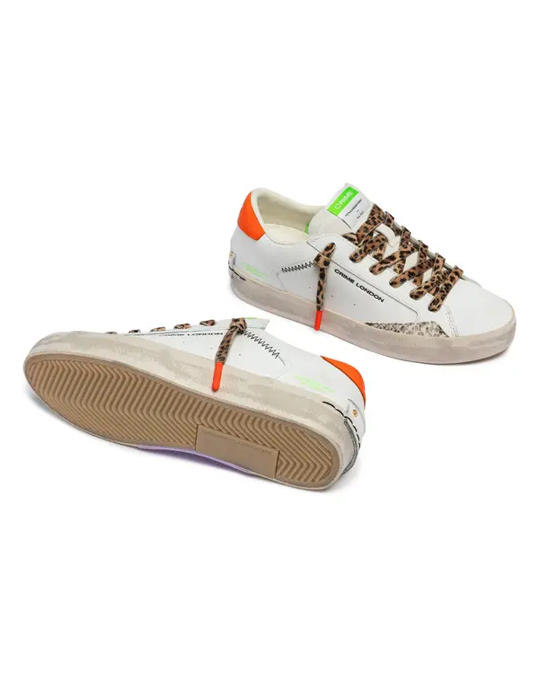 Distressed Tropic Juice Leather Sneakers 2 Image