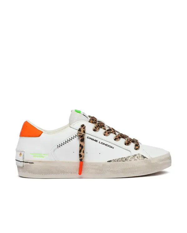 Distressed Tropic Juice Leather Sneakers 4 Image