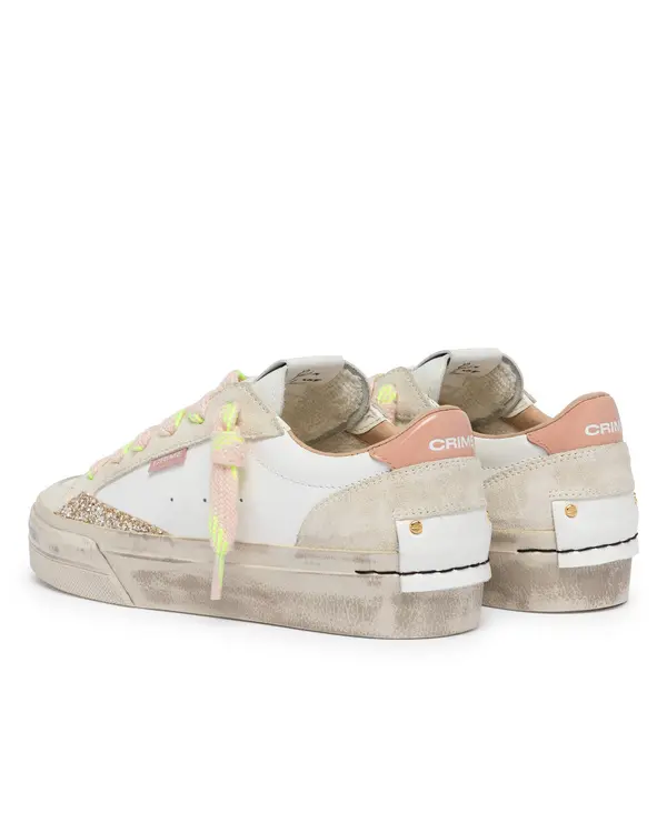 Soho Sour Peach Leather Sneakers 1 Image