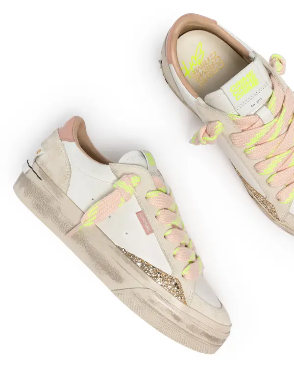 Soho Sour Peach Leather Sneakers 3 Image