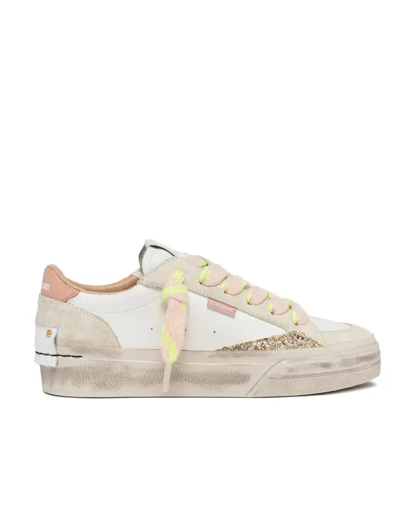 Soho Sour Peach Leather Sneakers 4 Image