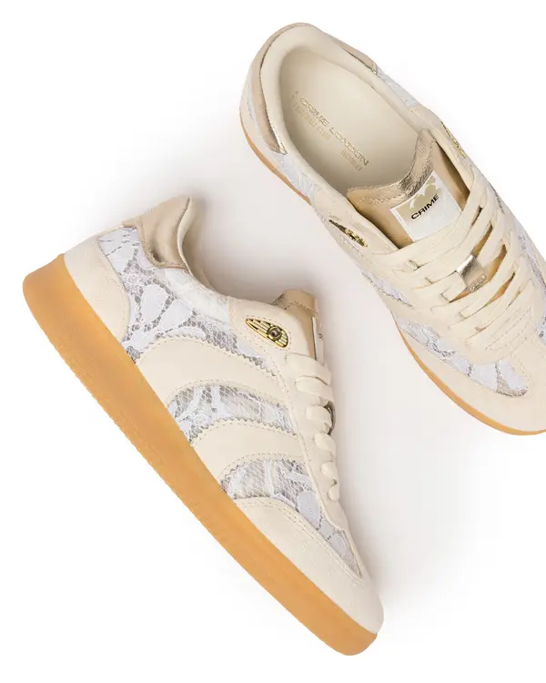 Wembley White Lace Sneakers 3 Image