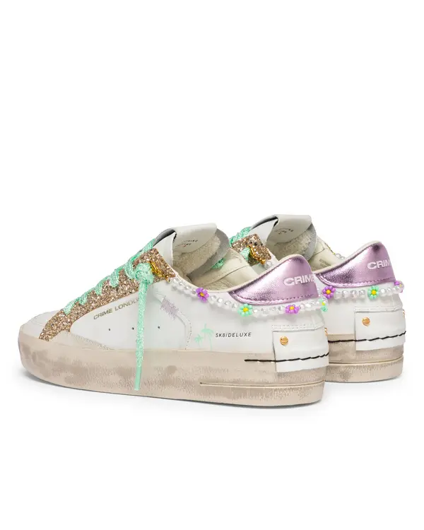 SK8 Deluxe Cotton Candy Sneakesr with Glitter 2 Image