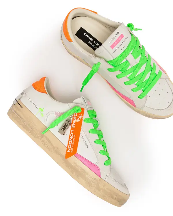 SK8 Deluxe Mango Tango Leather Sneakers 3 Image