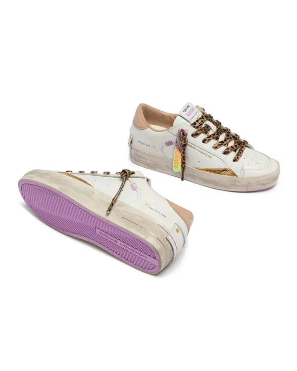 SK8 Deluxe Savage White Sneakers 2 Image