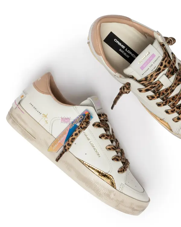 SK8 Deluxe Savage White Sneakers 3 Image