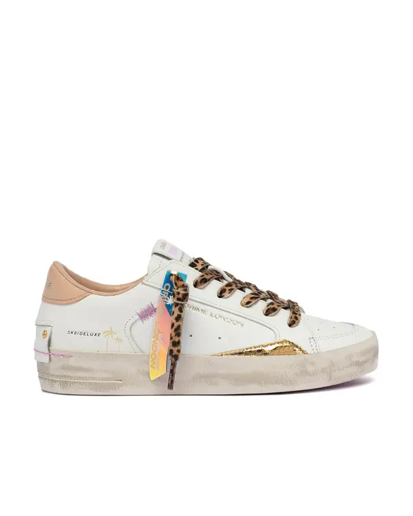 SK8 Deluxe Savage White Sneakers 4 Image