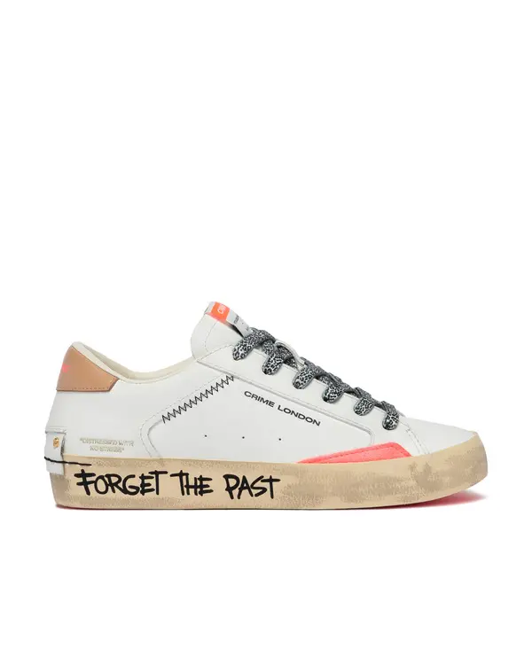 Distressed Vintage Colar Leather Sneakers 1 Image