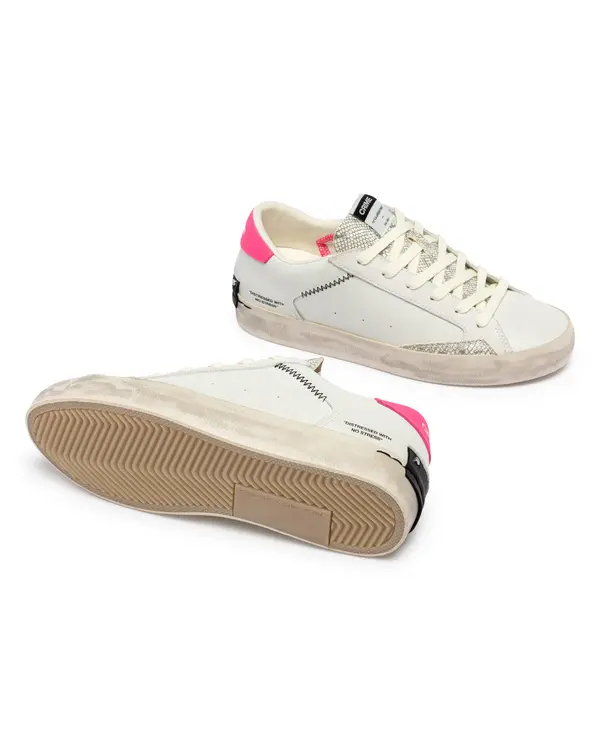 Distressed Electric Flamingo Sneakers 2 Image