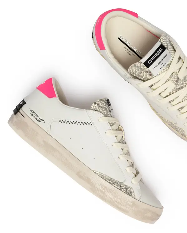 Distressed Electric Flamingo Sneakers 3 Image