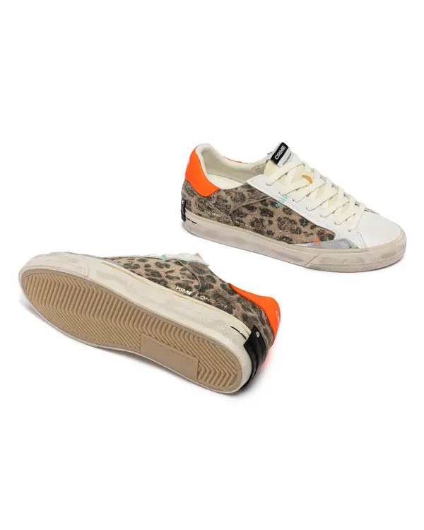 Deconstructed Cheetah Suede Sneakers 3 Image