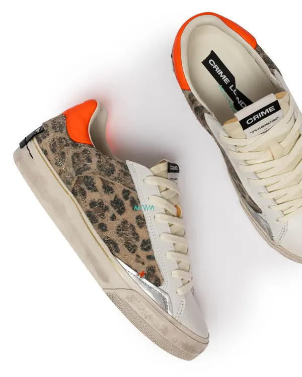 Deconstructed Cheetah Suede Sneakers 4 Image