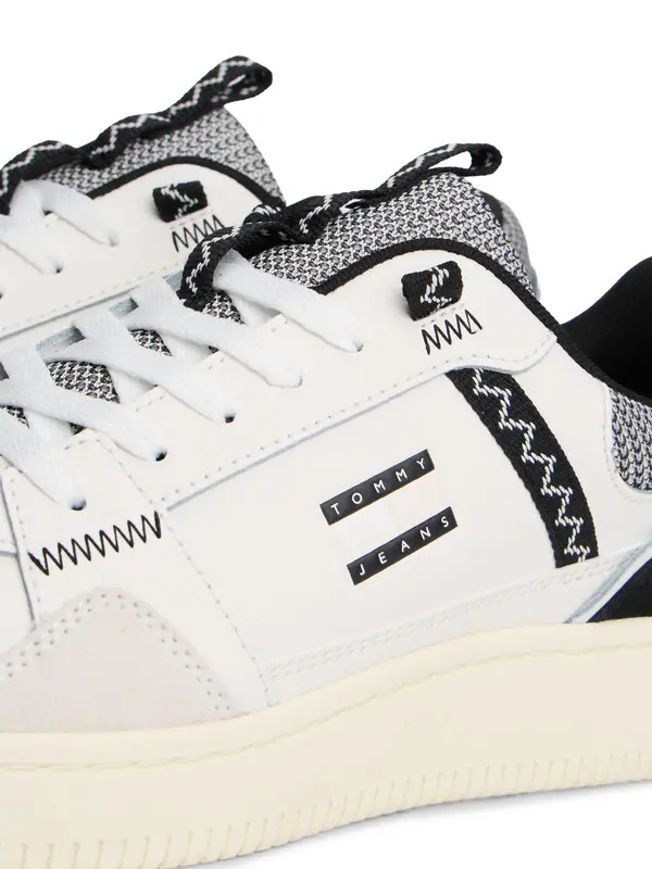 Archive Mixed Texture Court Sneakers 1 Image