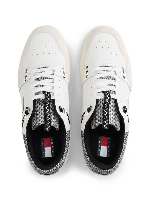 Archive Mixed Texture Court Sneakers 2 Image