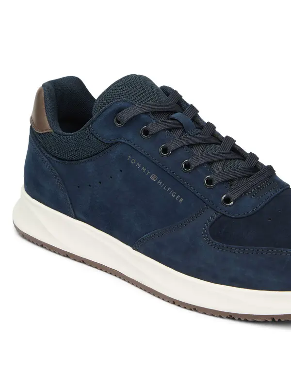 Suede Contrast Heel Trainers 3 Image