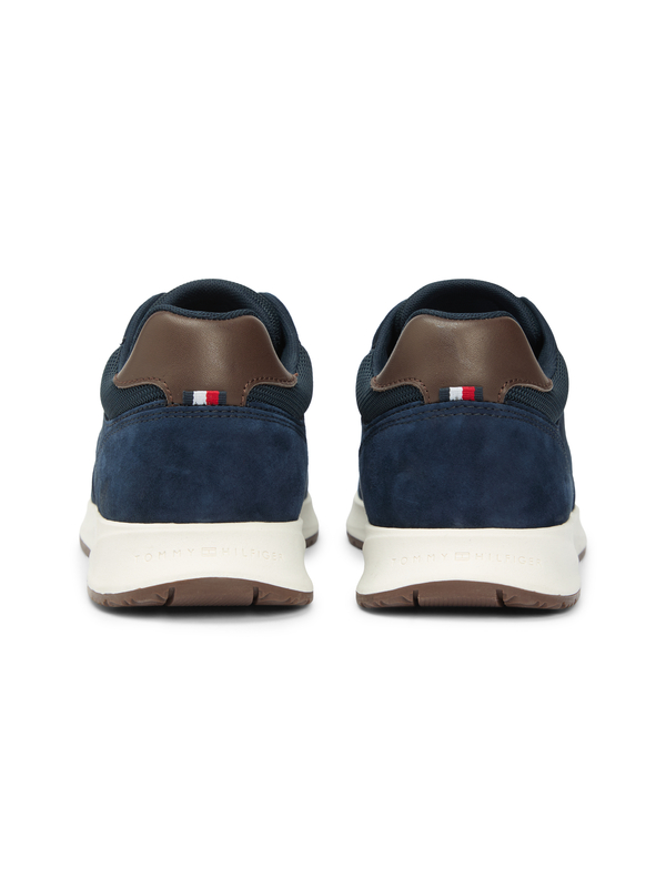 Suede Contrast Heel Trainers 4 Image