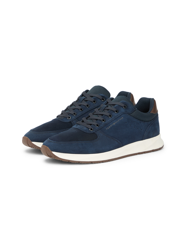 Suede Contrast Heel Trainers 5 Image