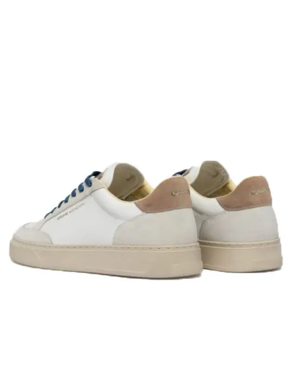 Eclipse Cobalt Blue Leather & Suede Sneakers 2 Image