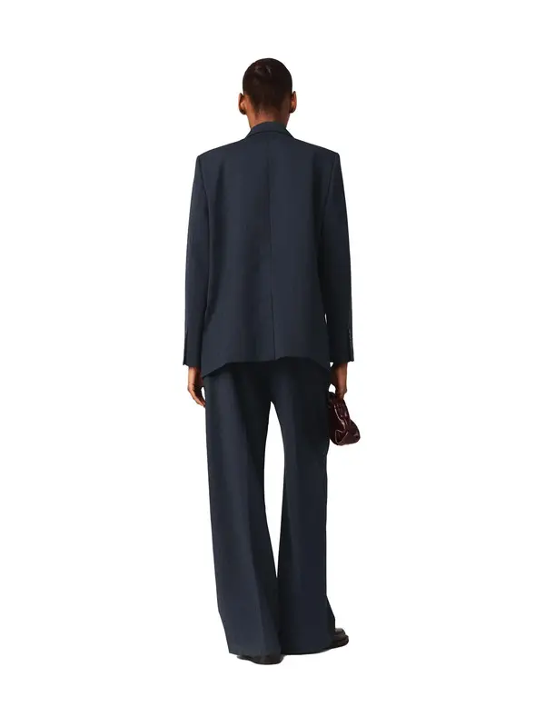 Striped Suit Jacket with Chain Closure 2 Image