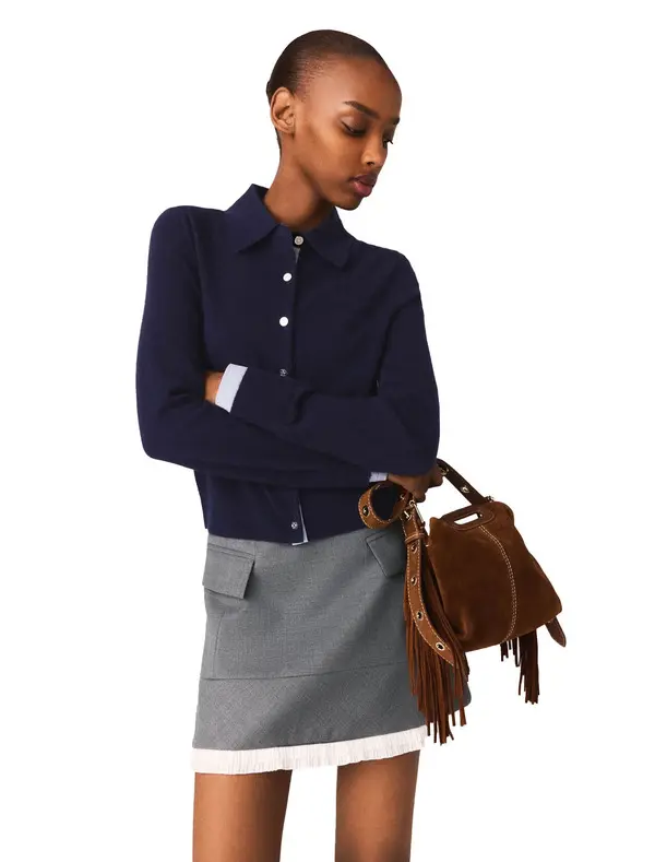 A-Line Poplin Skirt With Band 4 Image