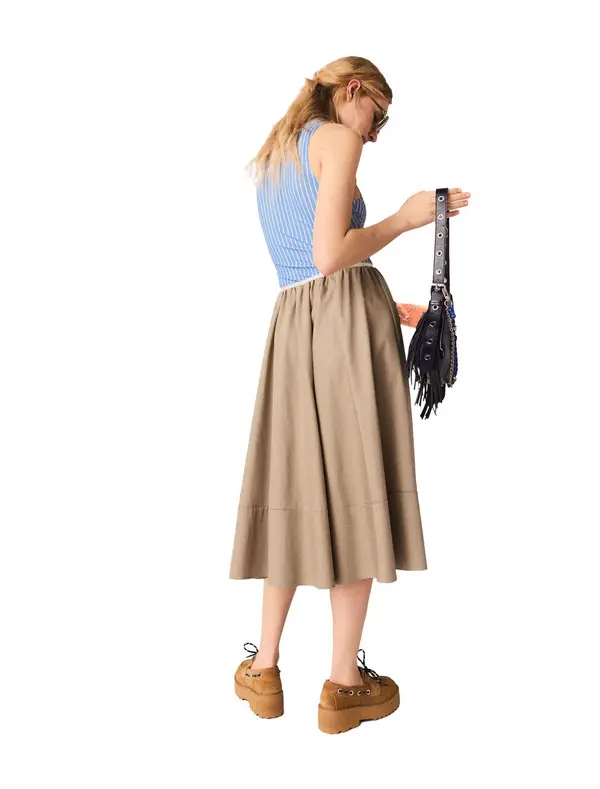 Mid-Length Cotton Skirt 2 Image