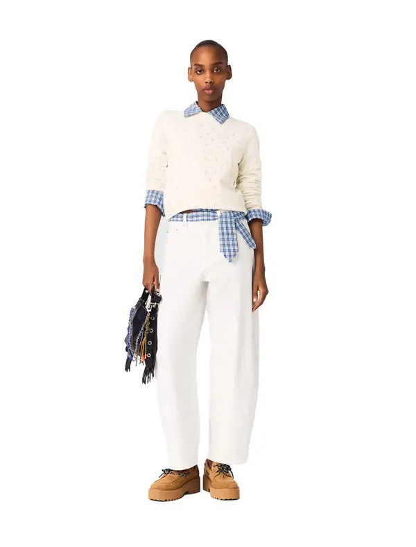 Rhinestone-Front Cardigan 1 Image