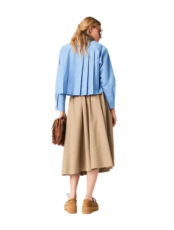 Pleated Back Embroidered Shirt 2 Image