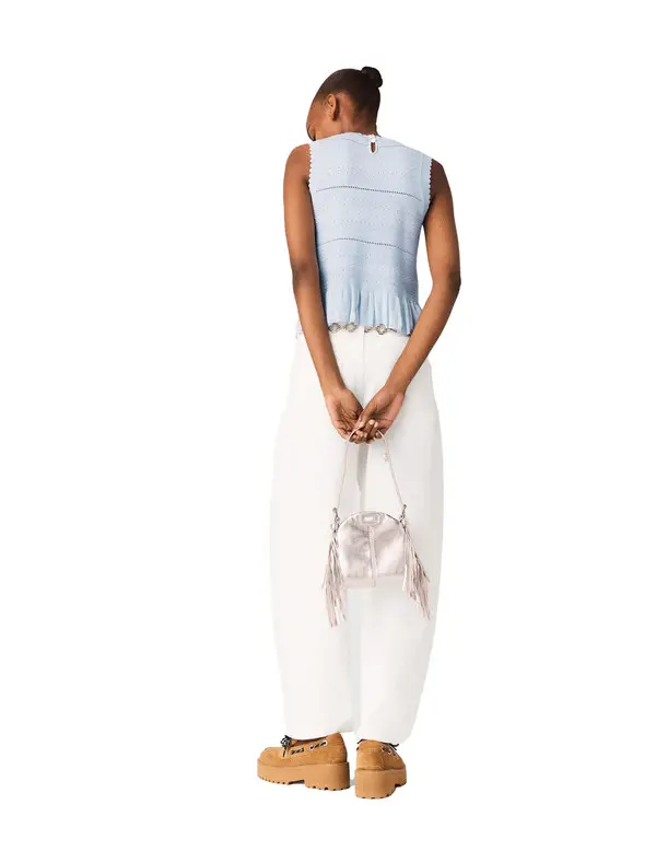 Ruffled Knit Top 1 Image