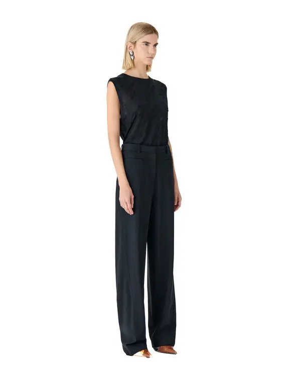 Wide Leg Suit Trousers 2 Image