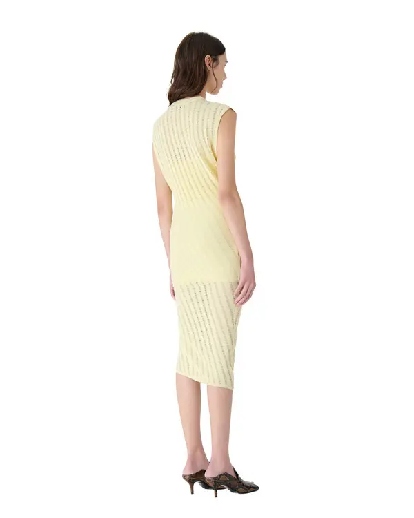 Openwork Knit Midi Dress  2 Image