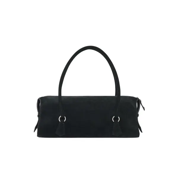 Suede Bowling Shoulder Bag 3 Image