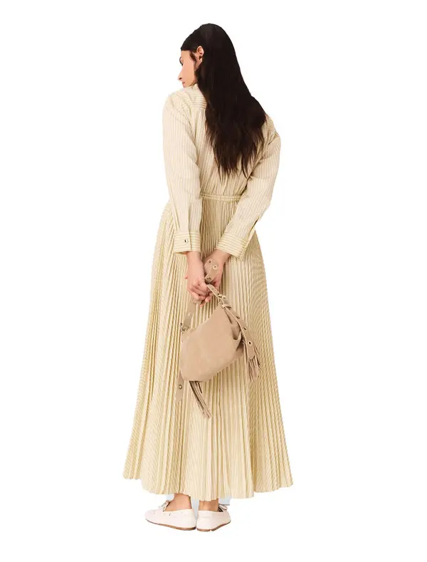Eyelet Pleated Maxi Dress 2 Image
