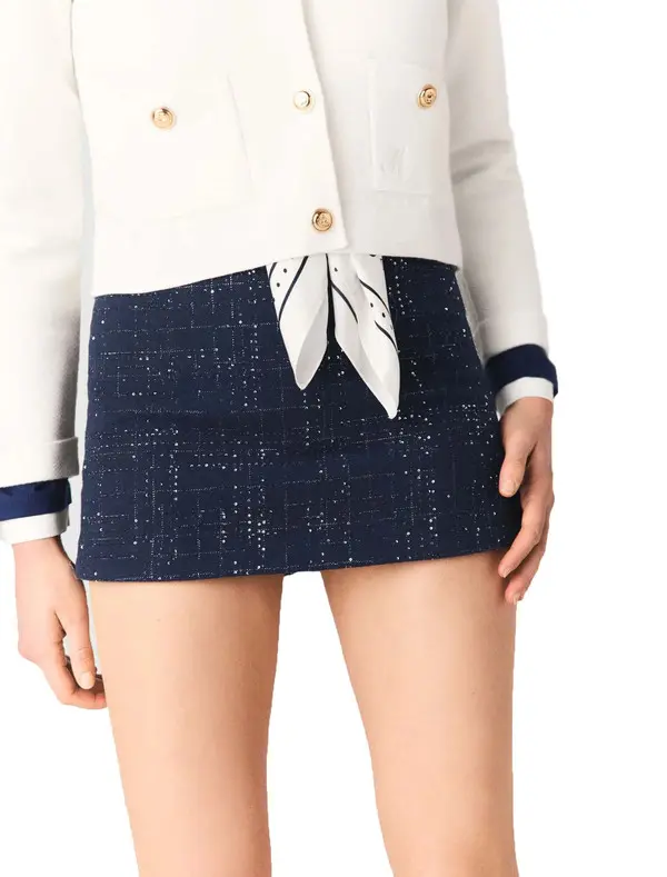 Sequin-embellishment Skort 1 Image