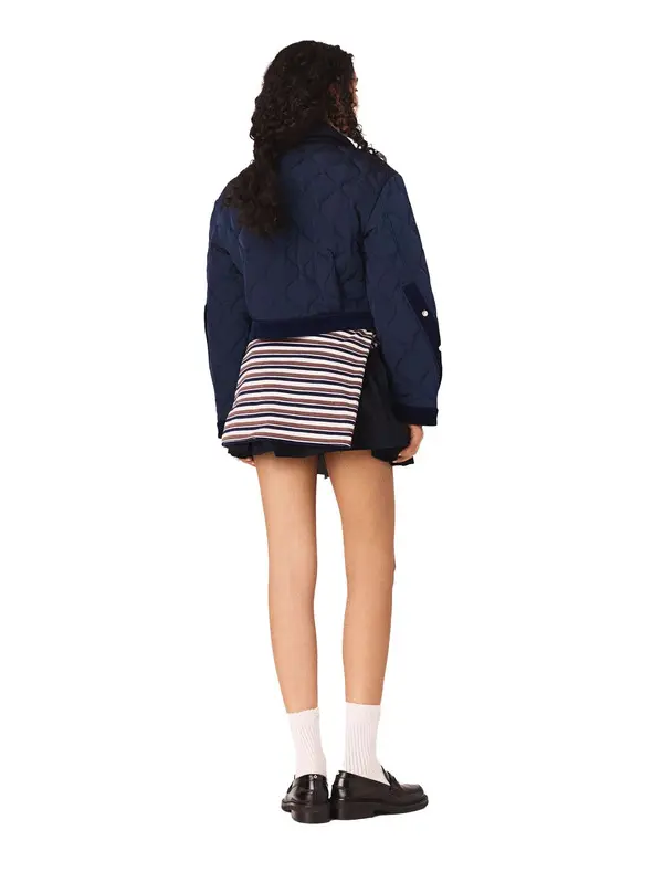 Quilted Jacket With Velvet Details 2 Image