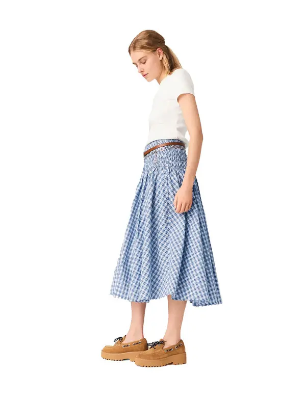 Rhinestone Cotton Maxi Skirt 1 Image