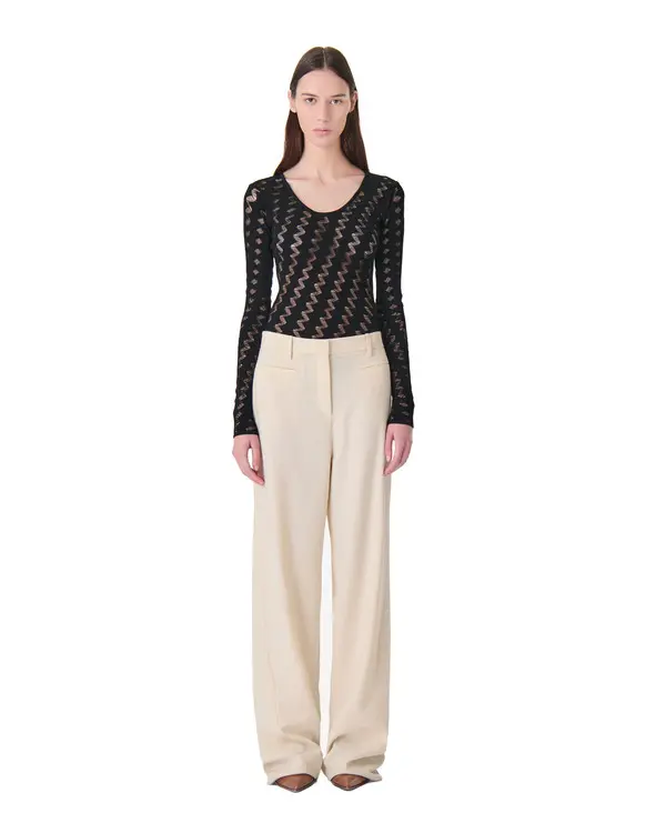 Openwork Knit Bodysuit 4 Image