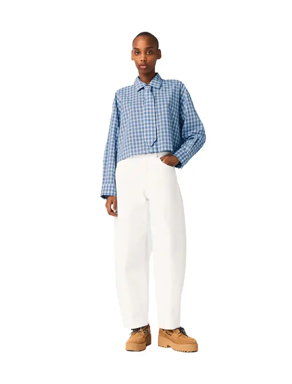 Rhinestone Shirt With Removable Tie 3 Image