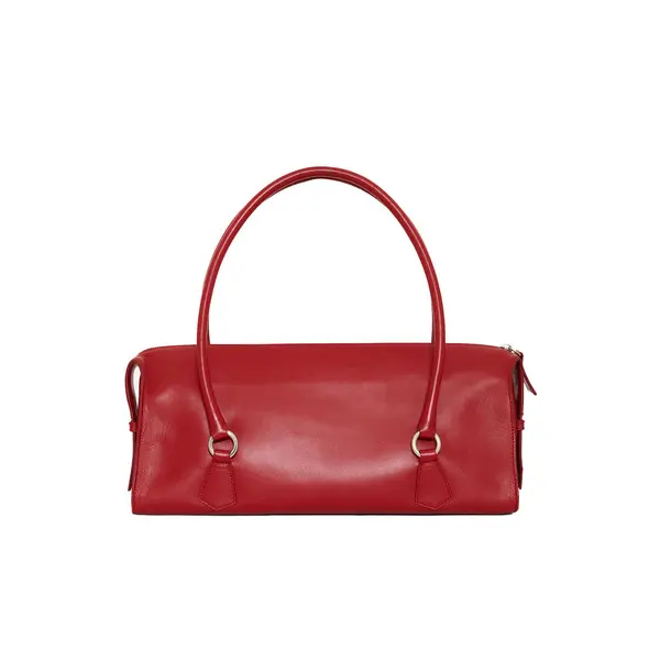 Leather Bowling Shoulder Bag 1 Image