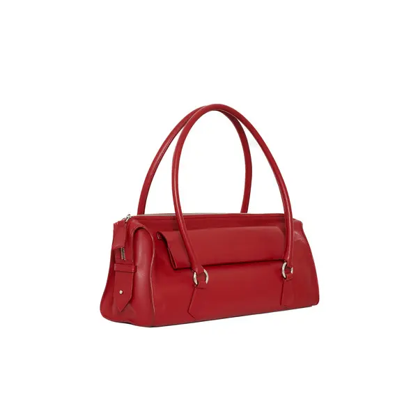 Leather Bowling Shoulder Bag 2 Image