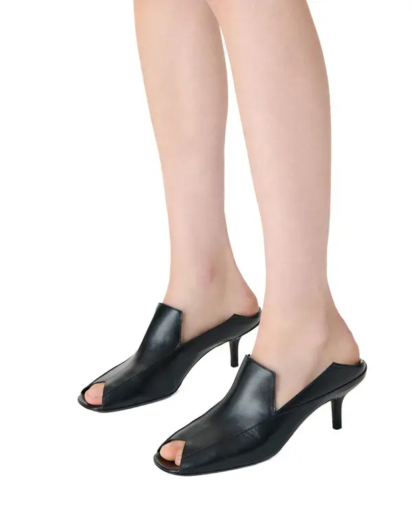 Open-Toed Heeled Mules 3 Image